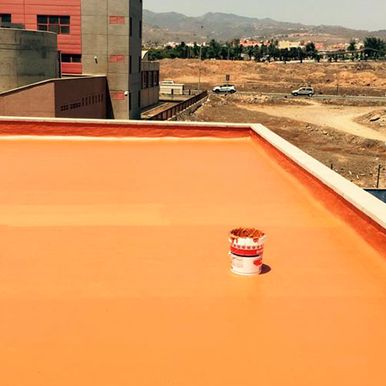 I. E. Mantenimientos Canarios hombre pintando techo